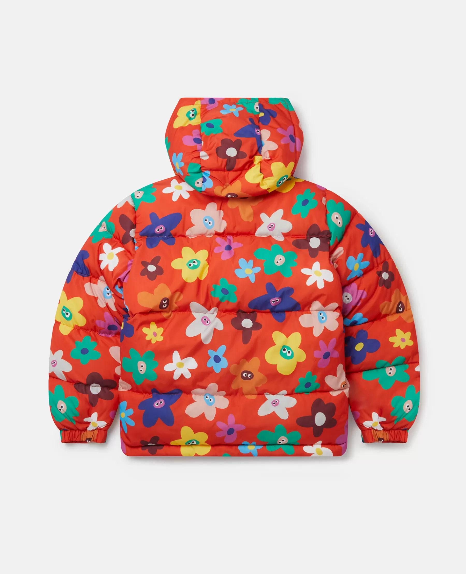 Stella McCartney Smiling Flower Print Hooded Puffer Coat Cheap