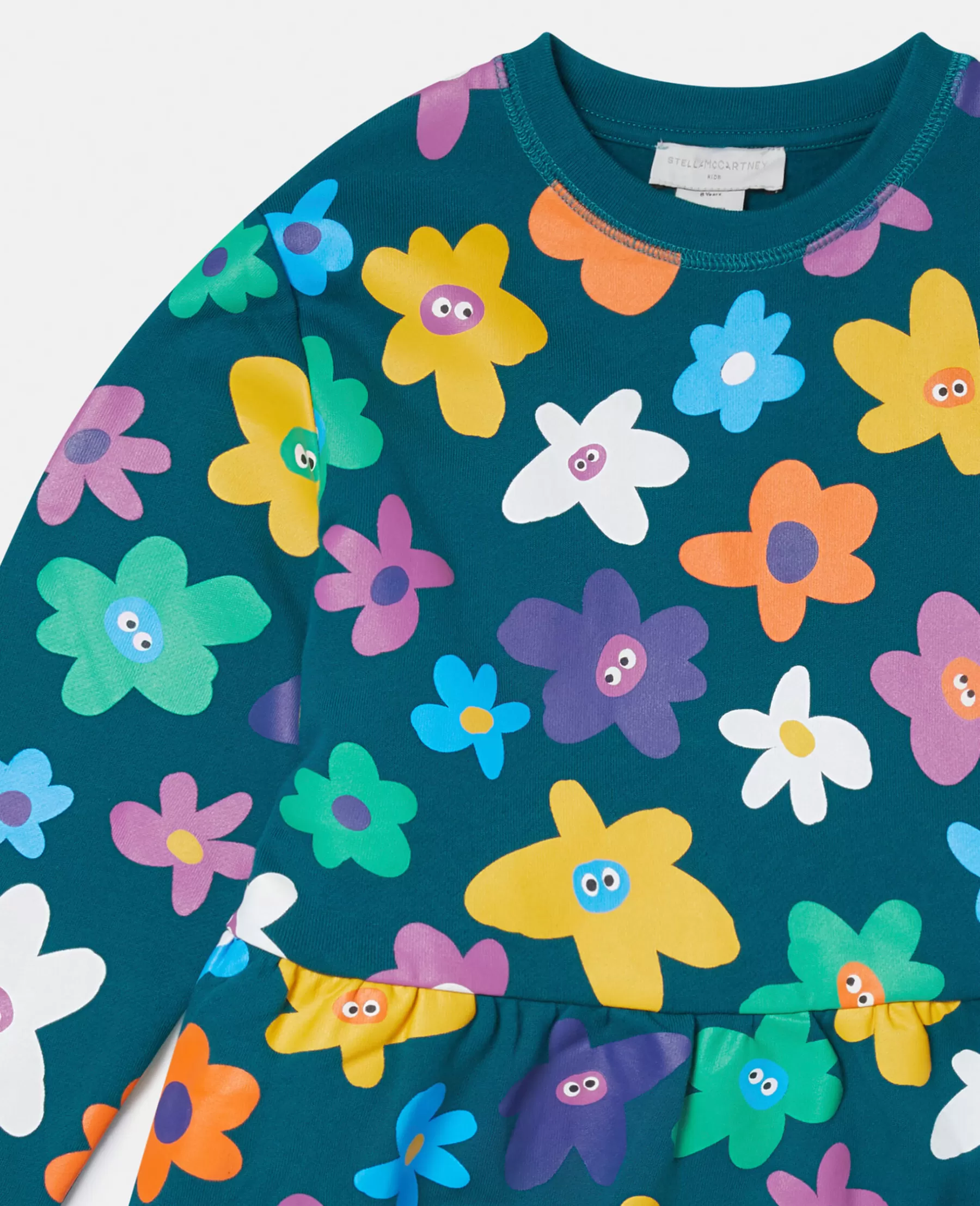 Stella McCartney Smiling Flower Print Jersey Dress Flash Sale