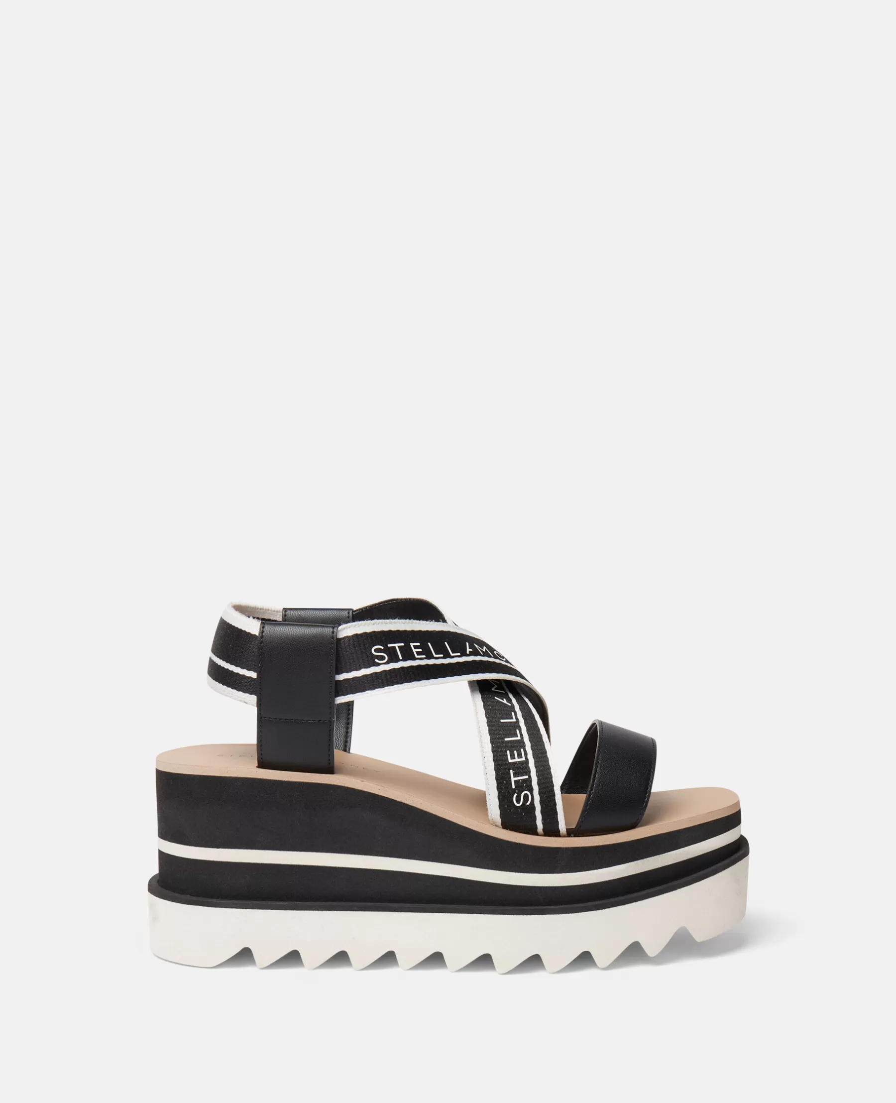 Stella McCartney Sneak-Elyse Striped Platform Sandals Online