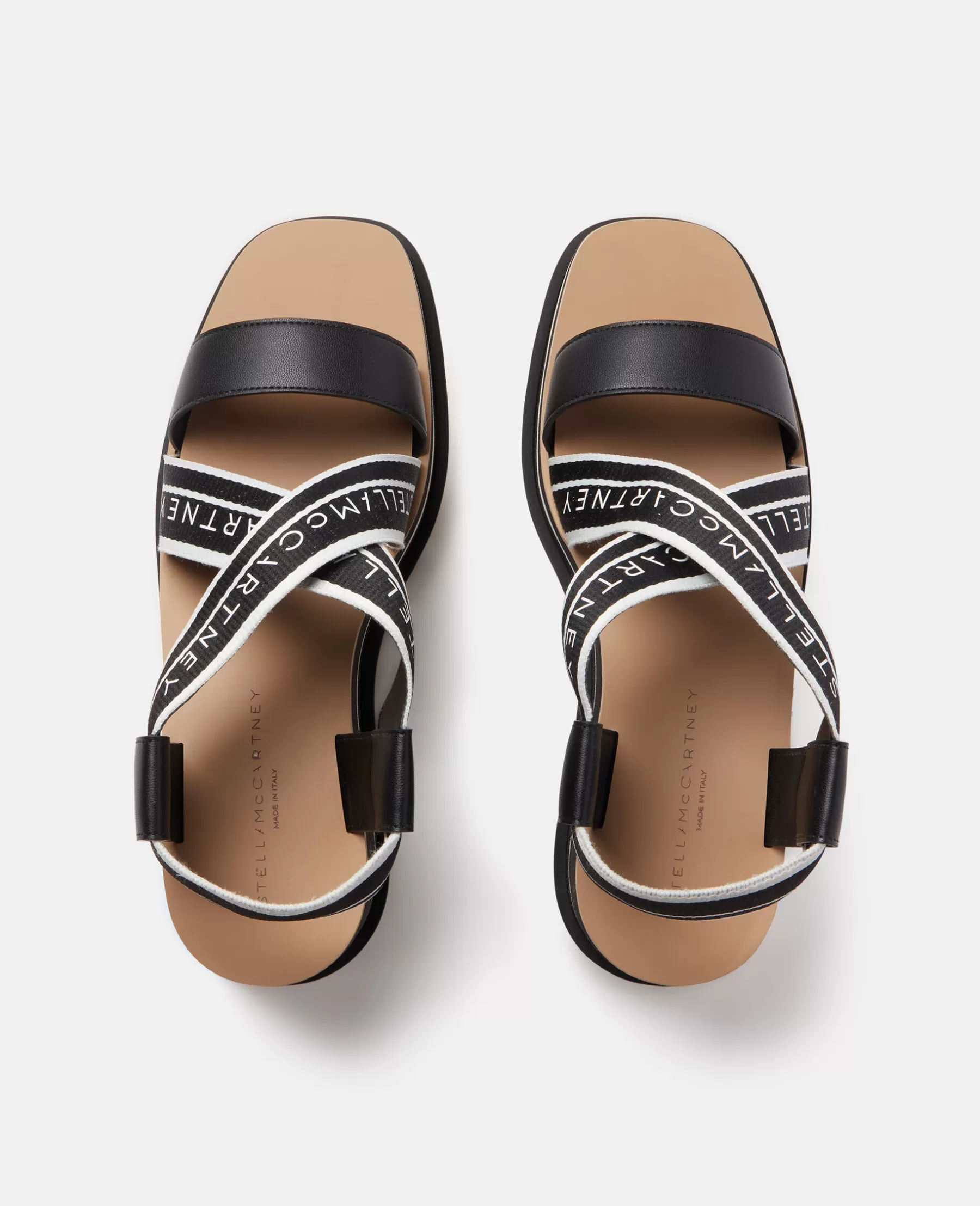 Stella McCartney Sneak-Elyse Striped Platform Sandals Online