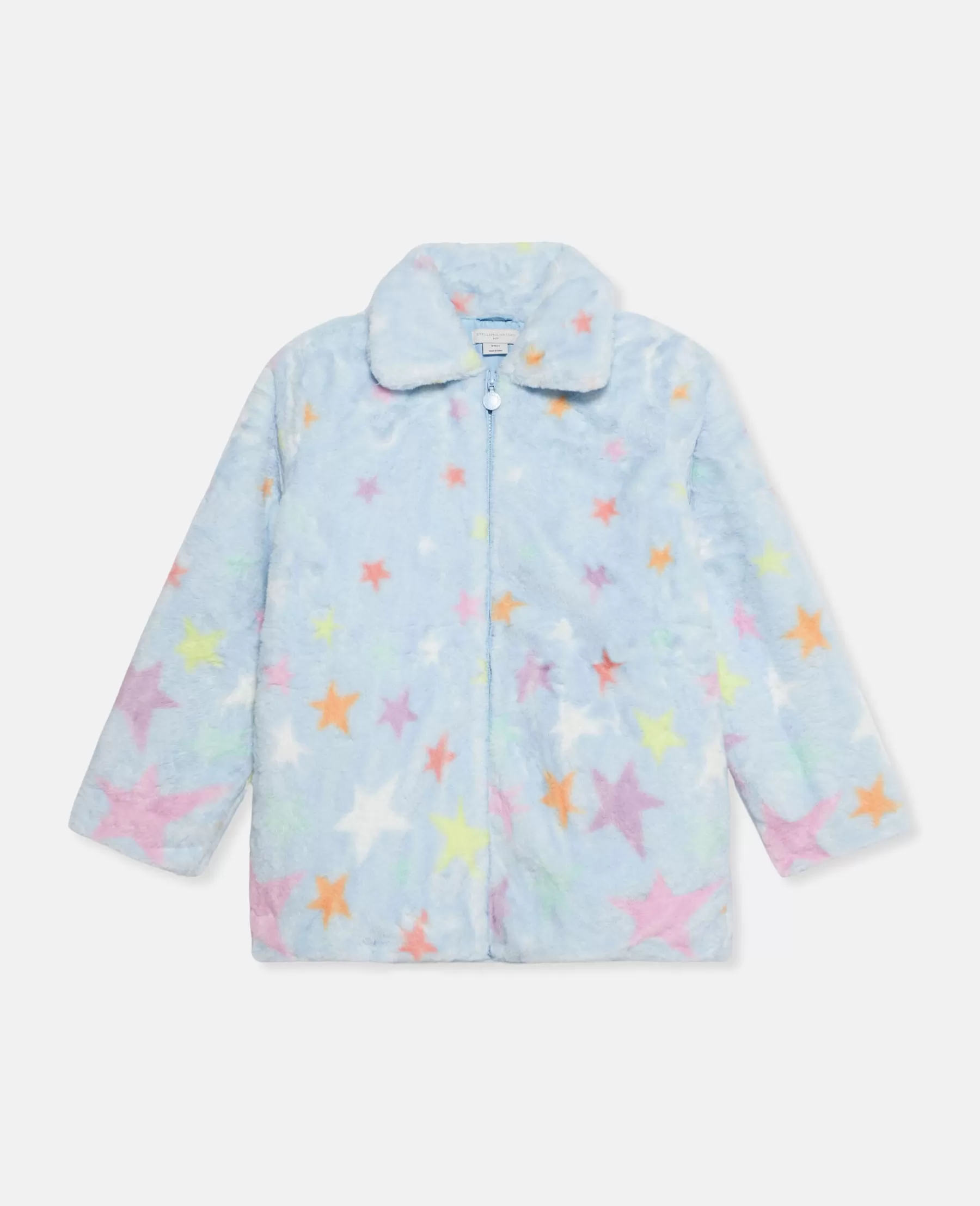 Stella McCartney Star Print Fluffy Collared Jacket Cheap