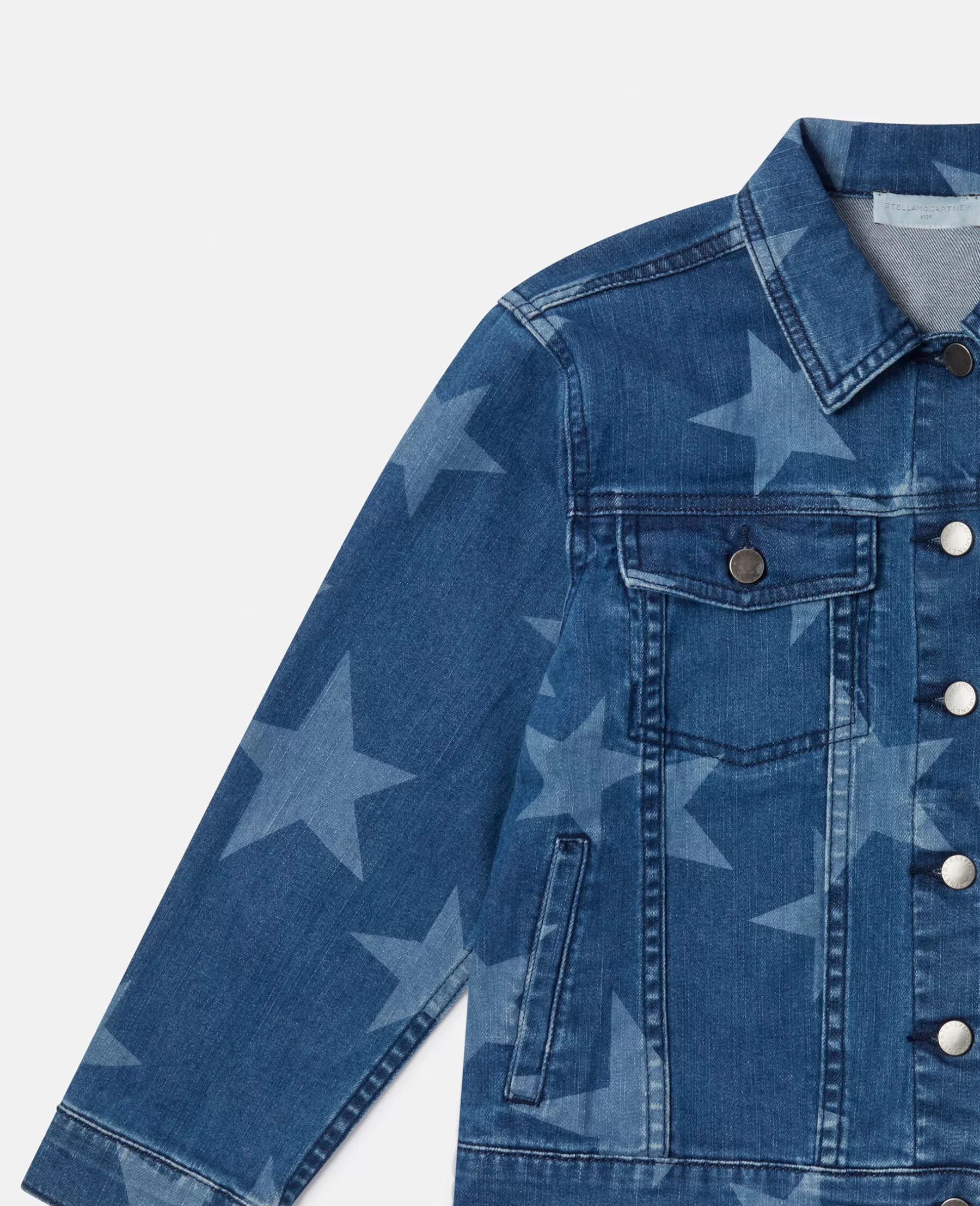 Stella McCartney Star Print Oversized Denim Jacket Shop