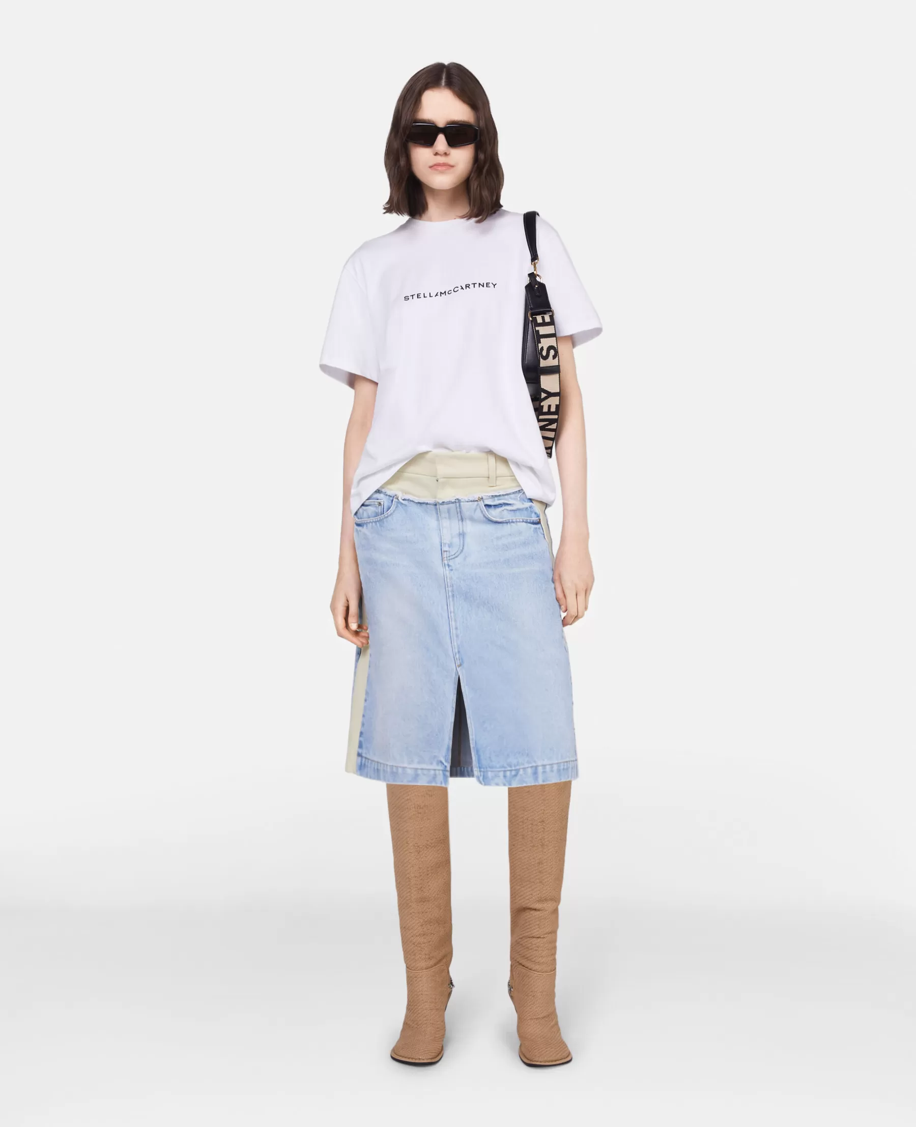 Stella McCartney Stella Iconics Logo Relaxed Fit T-Shirt Sale