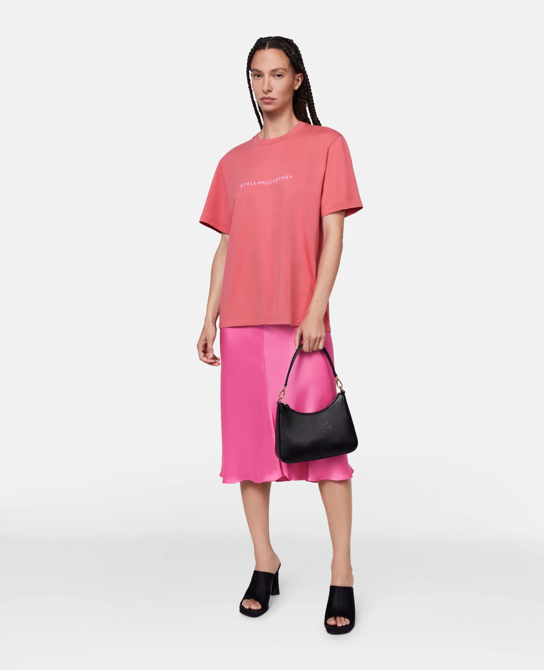 Stella McCartney Stella Iconics Logo Relaxed Fit T-Shirt Best Sale