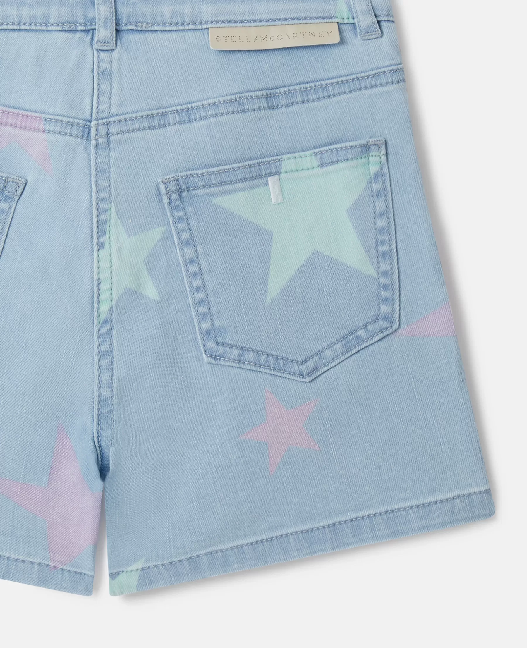 Stella McCartney Stella Star Print Denim Shorts Sale