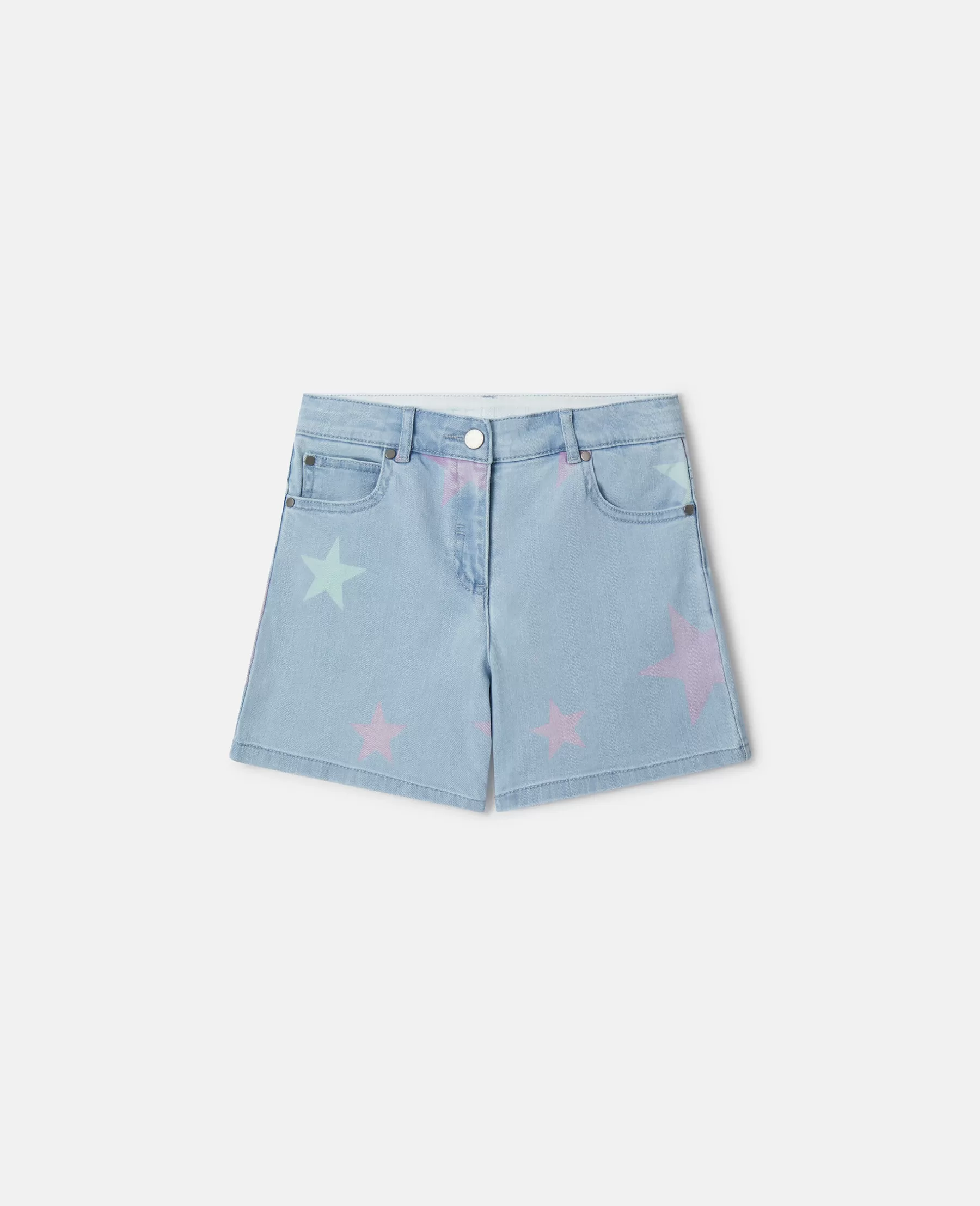 Stella McCartney Stella Star Print Denim Shorts Sale