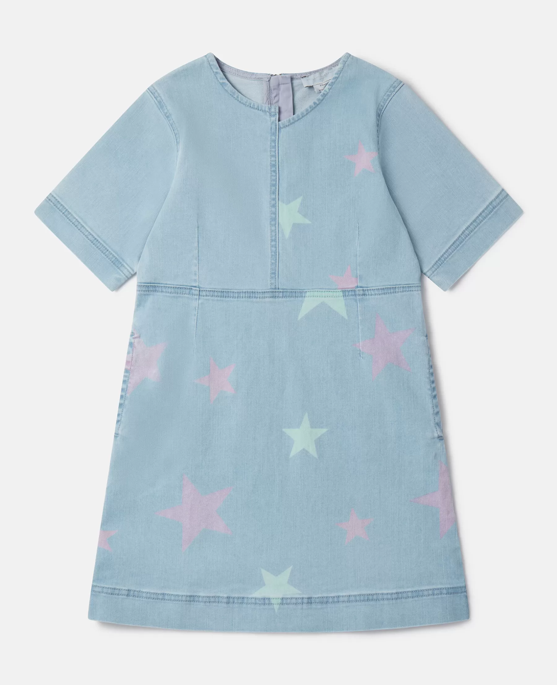 Stella McCartney Stella Star Print Denim T-Shirt Dress Cheap