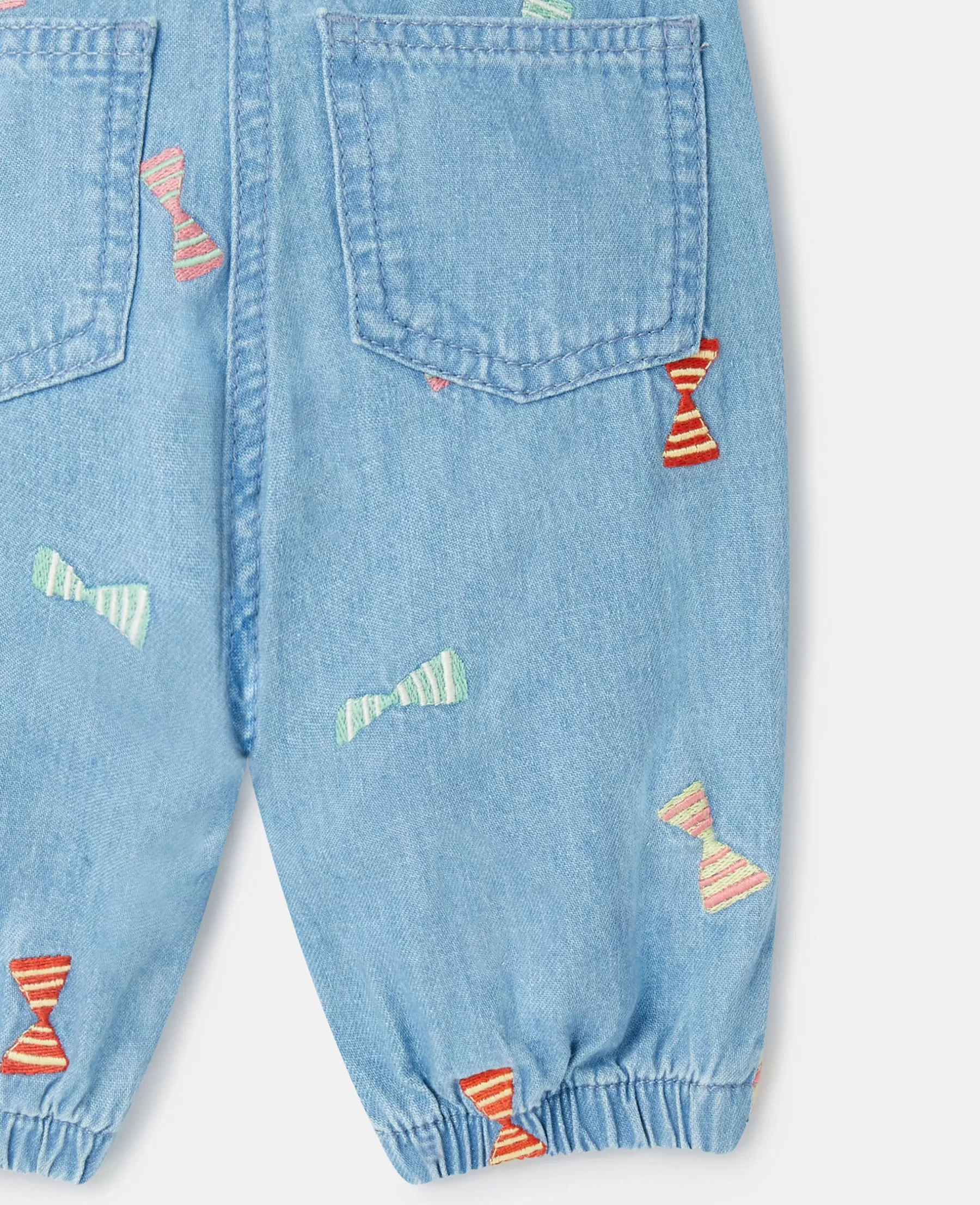 Stella McCartney Striped Bow Print Baby Jeans Shop