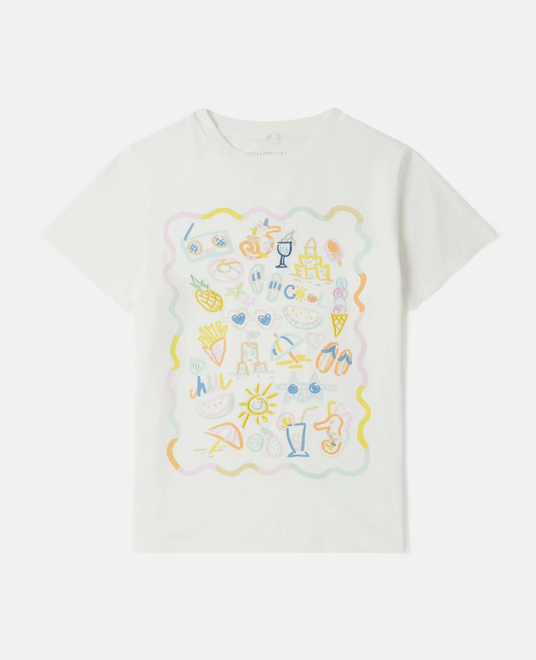 Stella McCartney Summer Doodles Motif T-Shirt Outlet