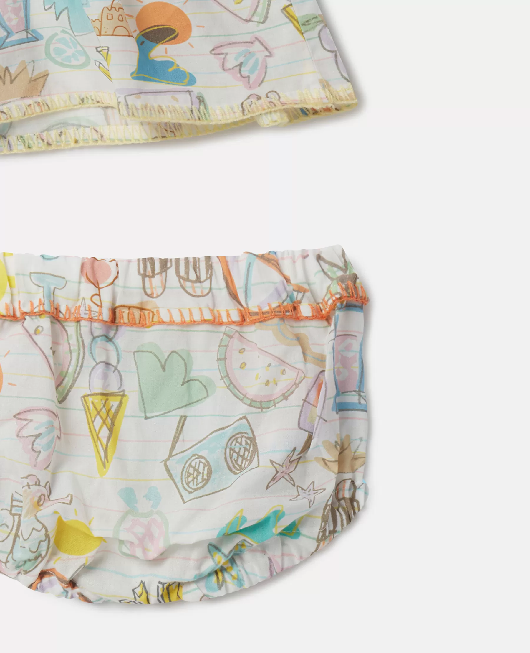 Stella McCartney Summer Doodles Print Dress And Bloomers Set Sale