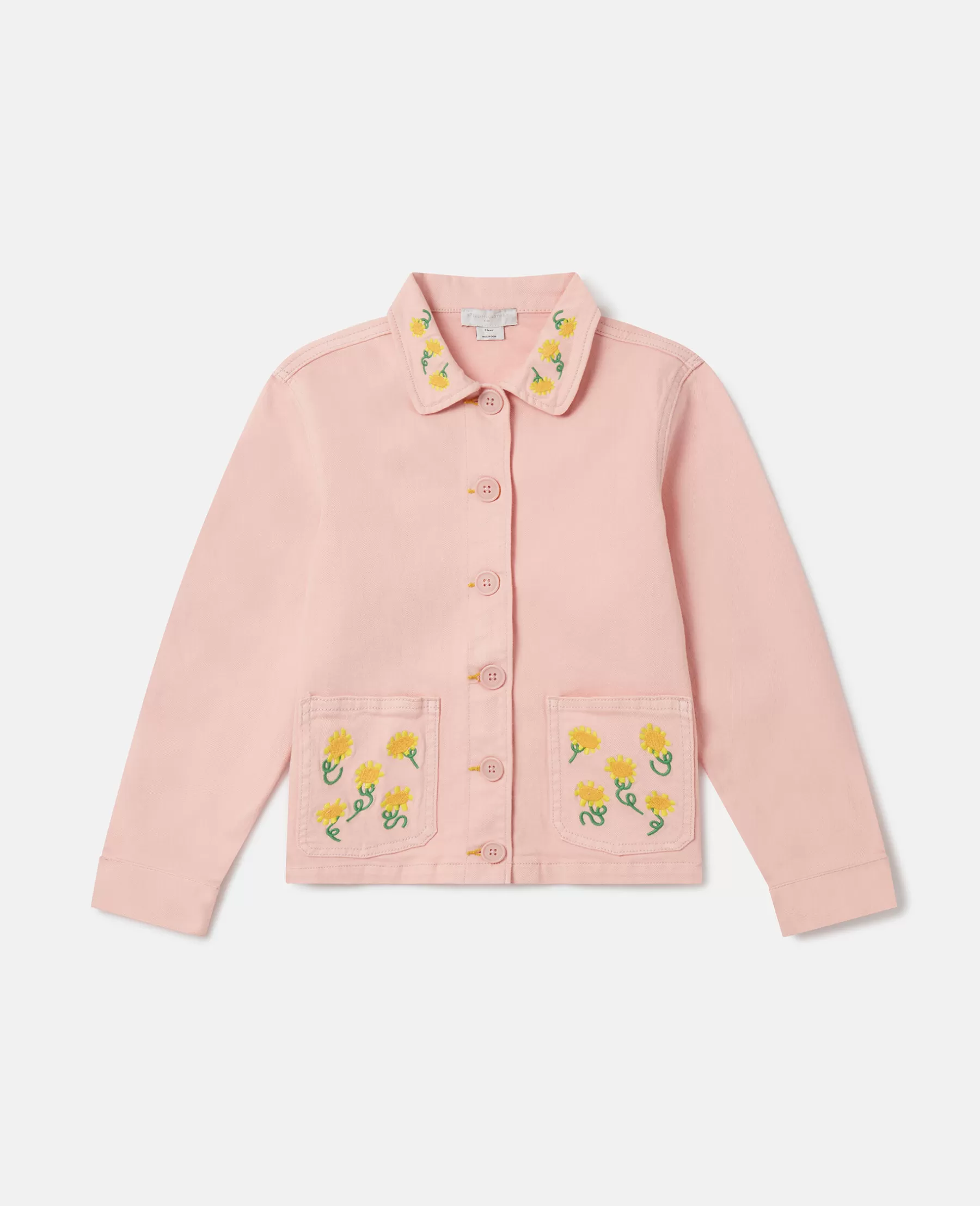 Stella McCartney Sunflower Embroidery Cotton Jacket Shop