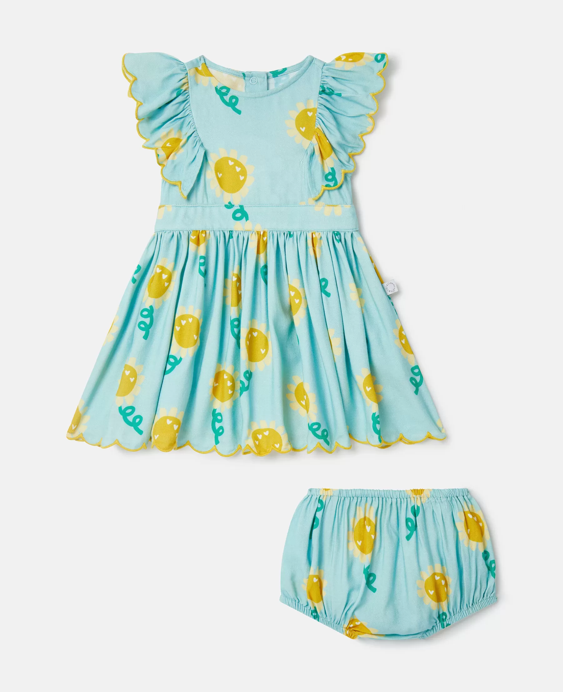 Stella McCartney Sunflower Print Sleeveless Dress And Bloomers Set Cheap