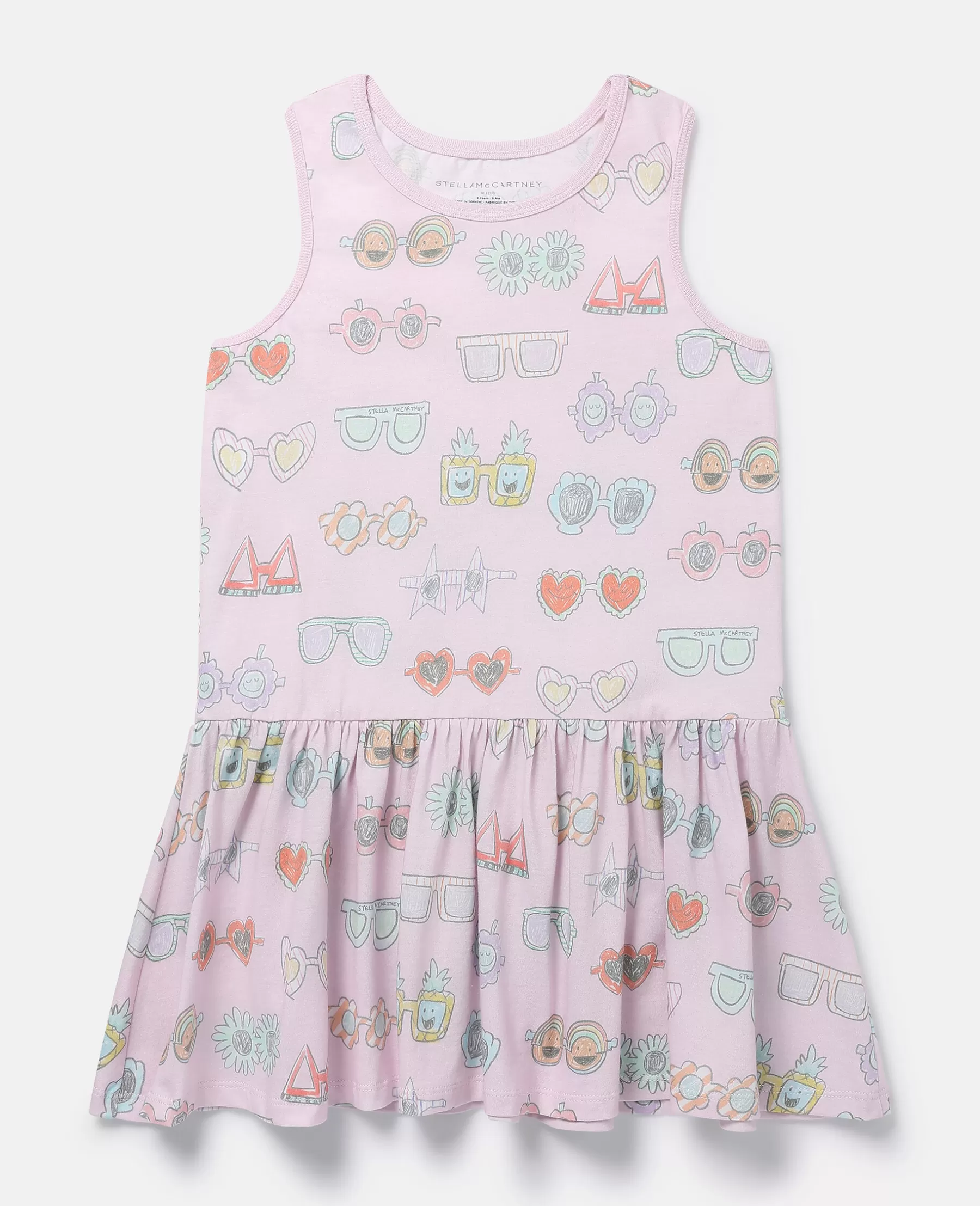 Stella McCartney Sunglasses Doodle Print Sleeveless Dress Discount