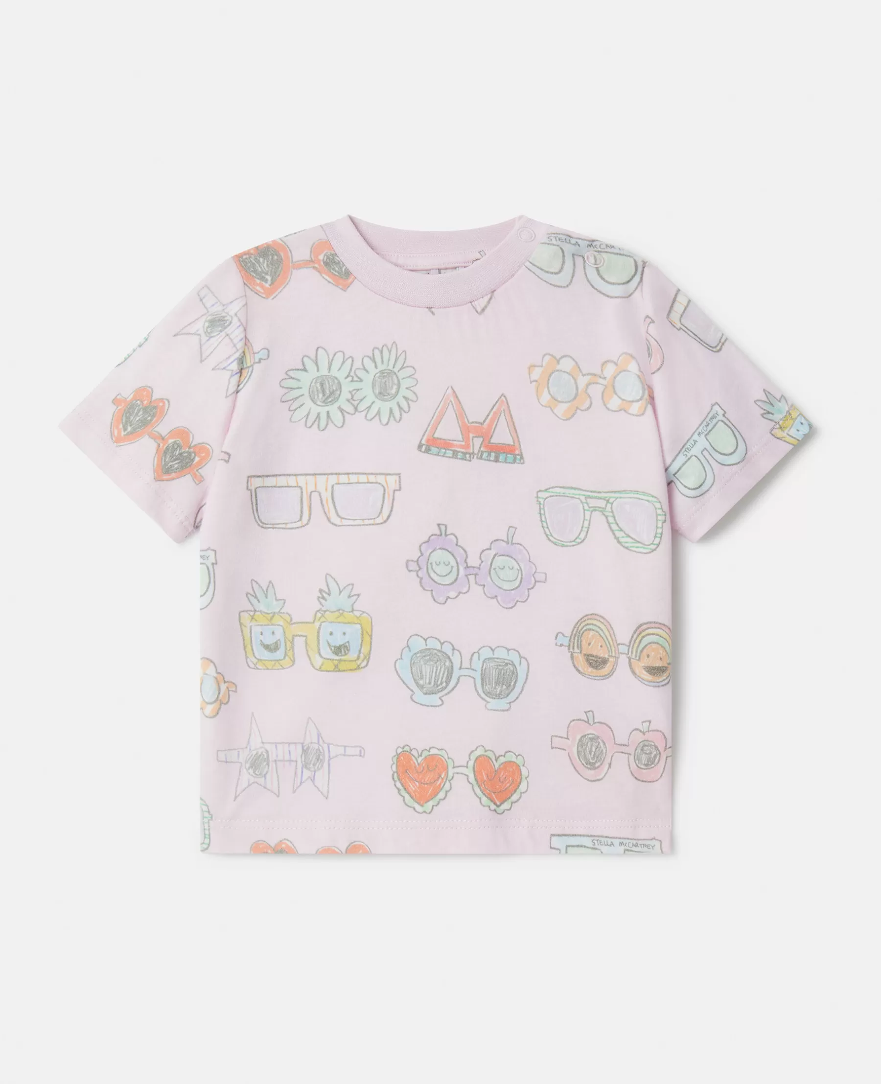 Stella McCartney Sunglasses Doodle Print T-Shirt Outlet