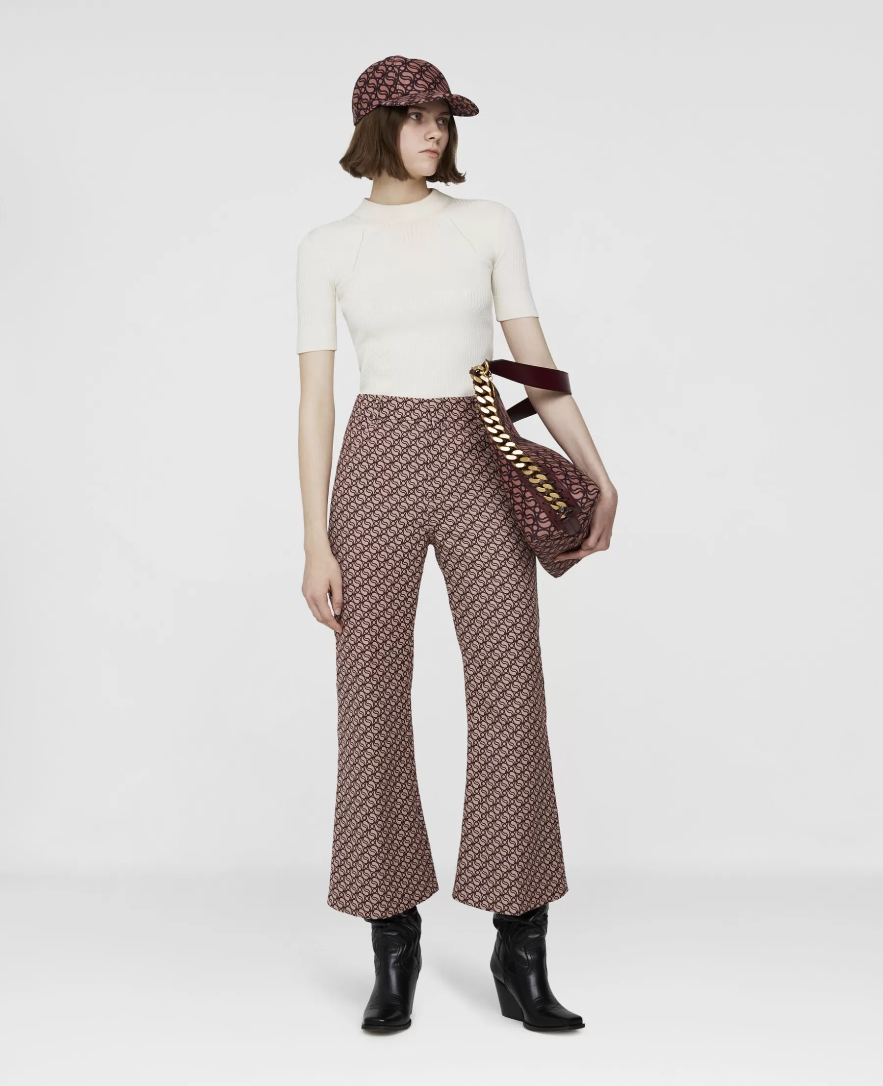 Stella McCartney S-Wave Jacquard Tailored Trousers Clearance