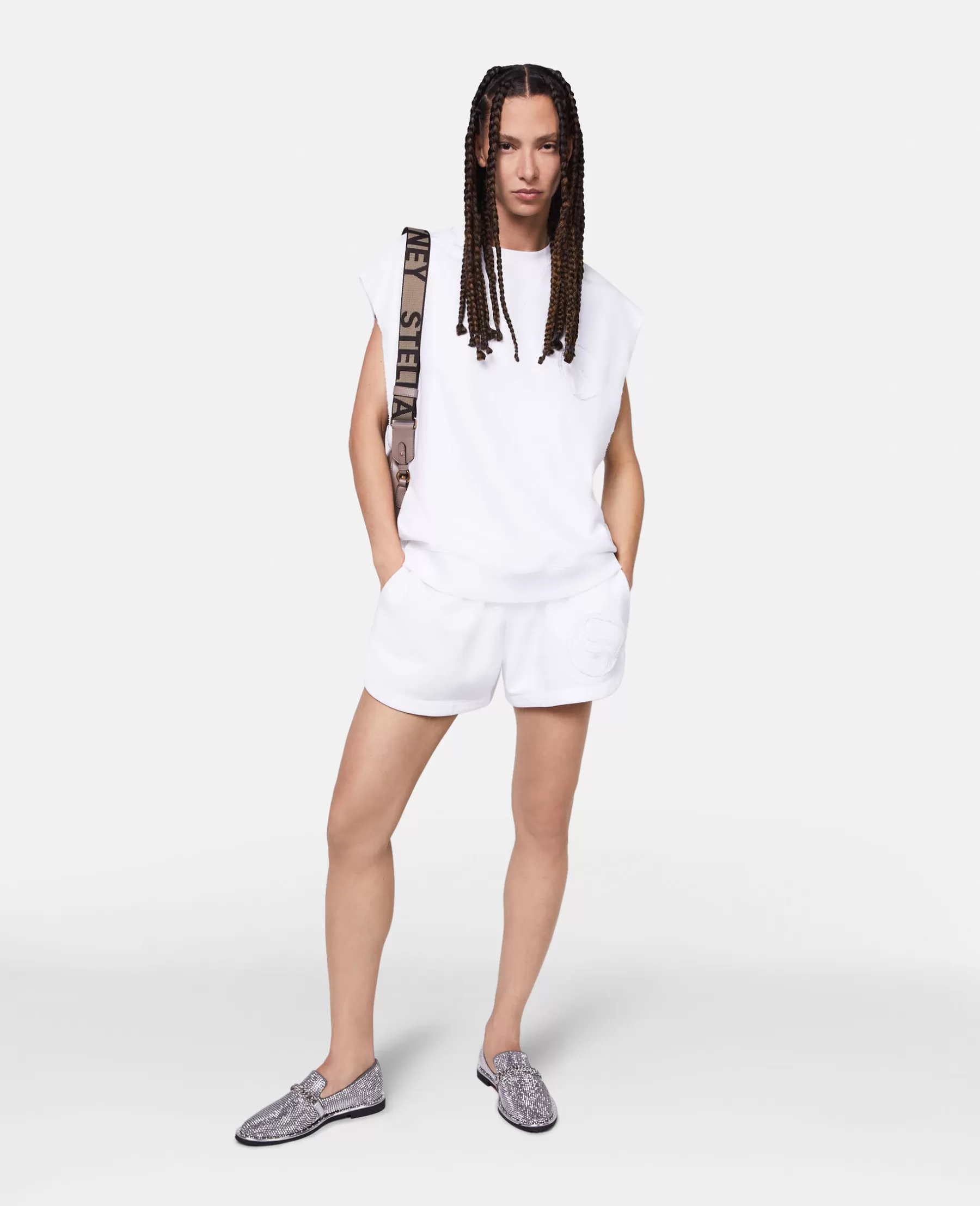 Stella McCartney S-Wave Jersey Drawstring Shorts Best