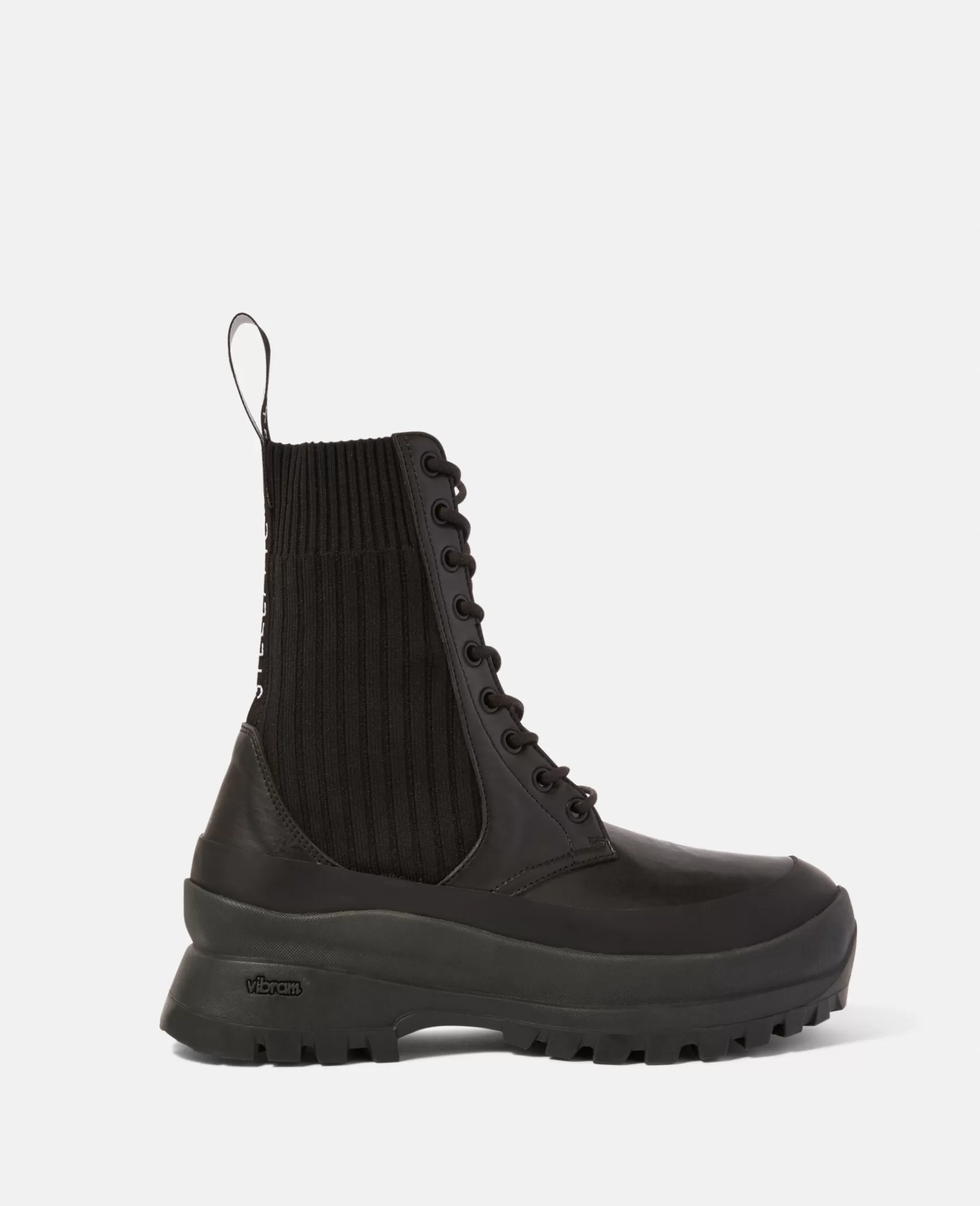 Stella McCartney Trace Lace-Up Biker Boots Store