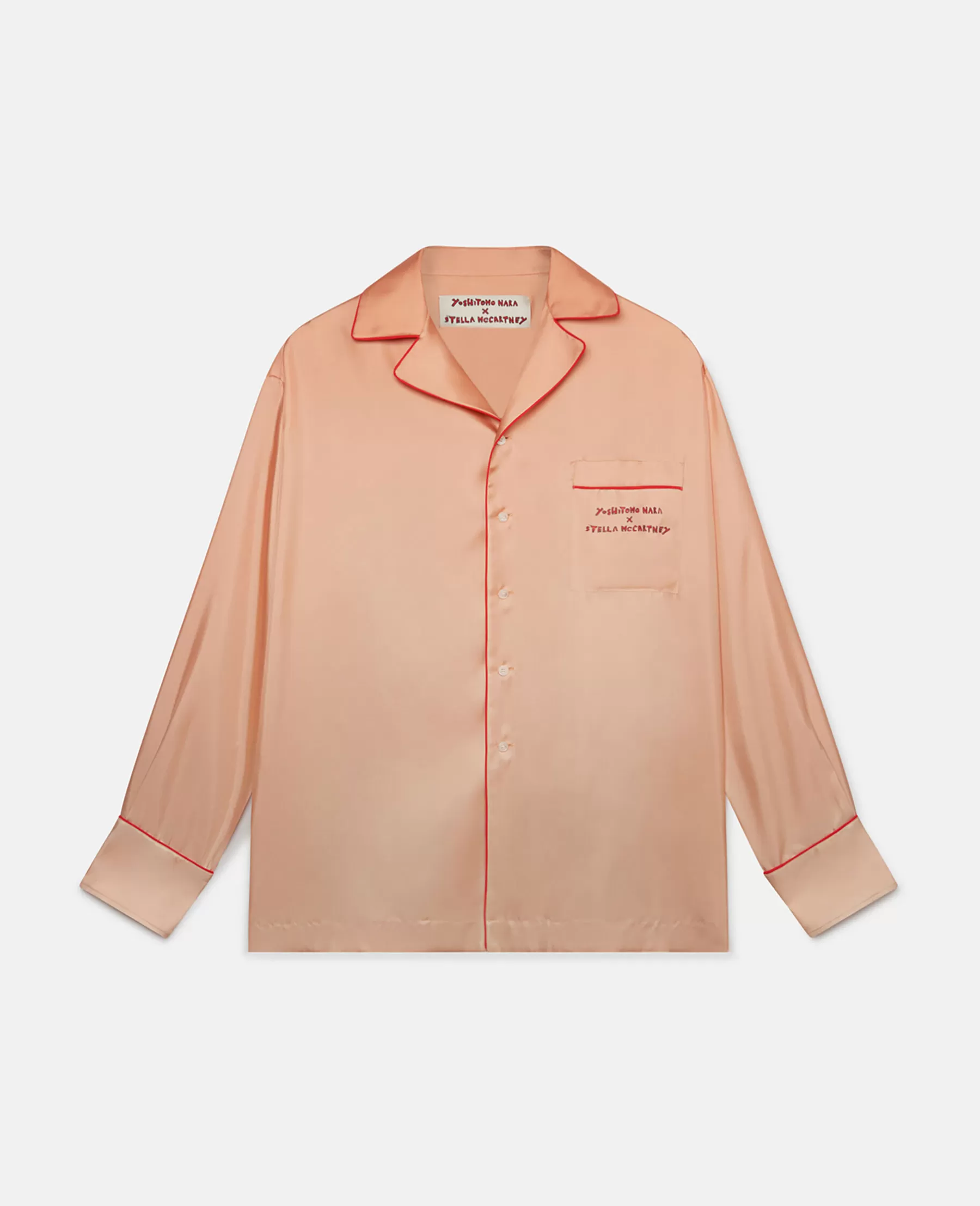 Stella McCartney Twins I Print Silk Twill Shirt Discount