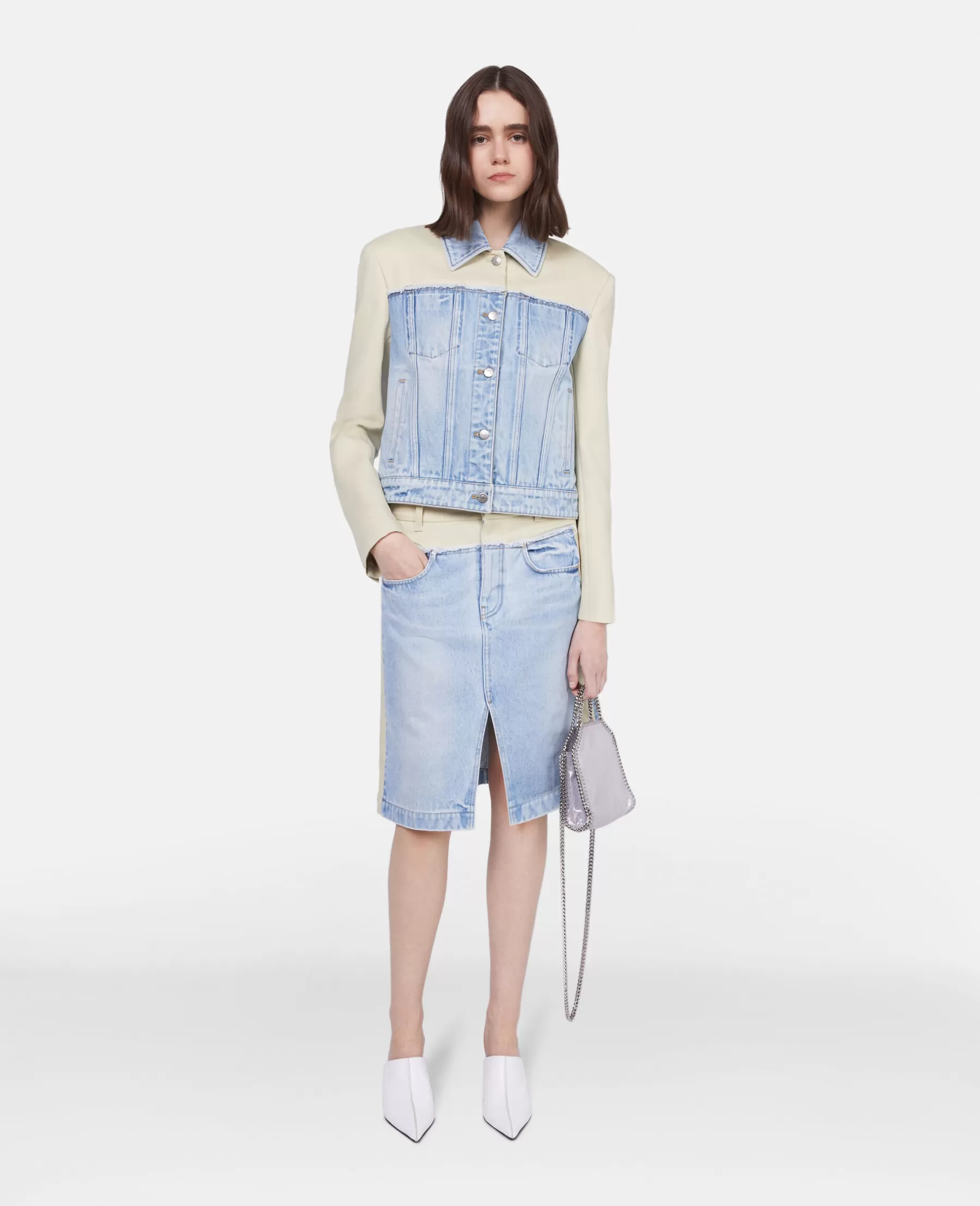 Stella McCartney Two-Tone Panelled Denim Jacket Clearance