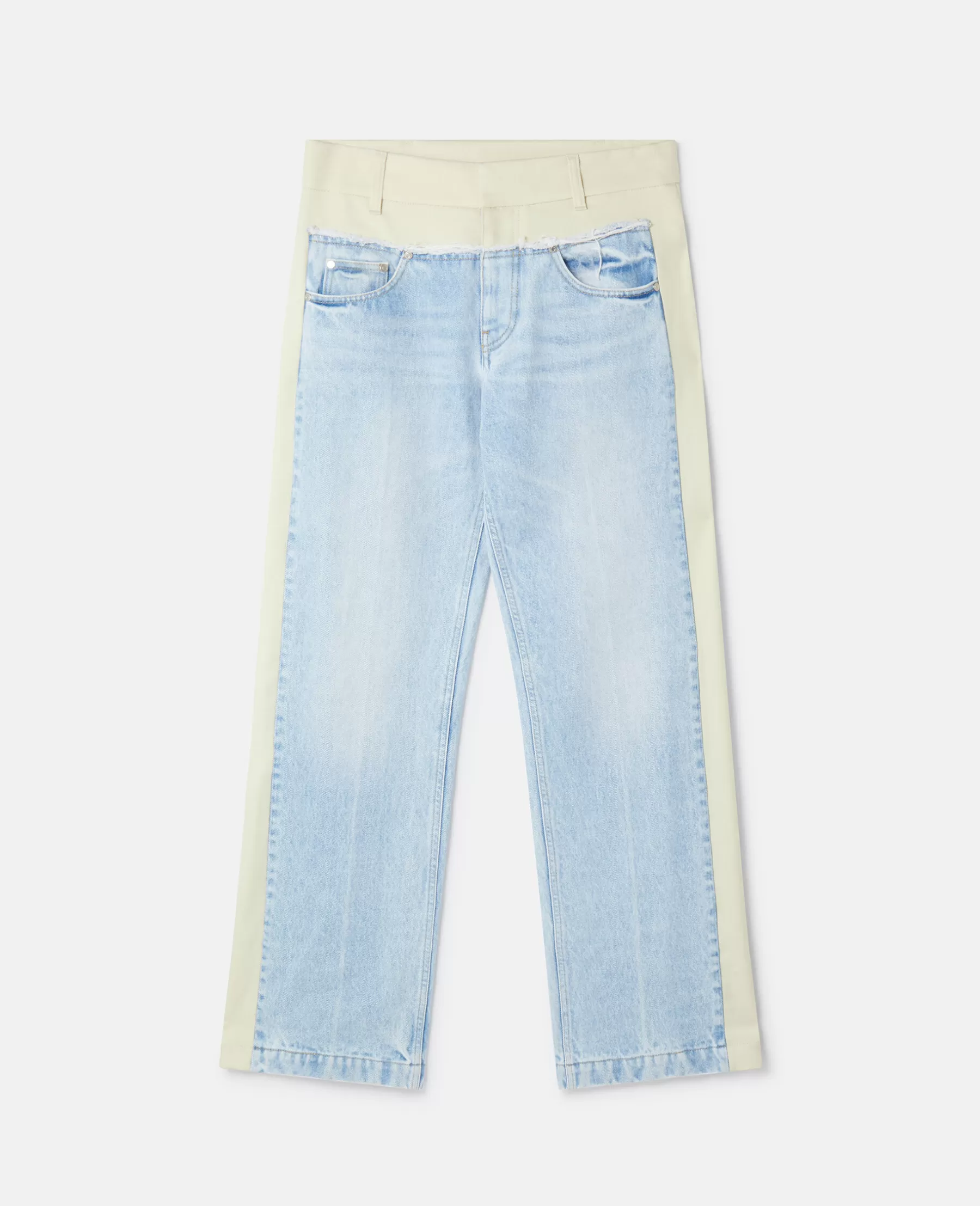 Stella McCartney Two-Tone Panelled Straight Leg Jeans Online