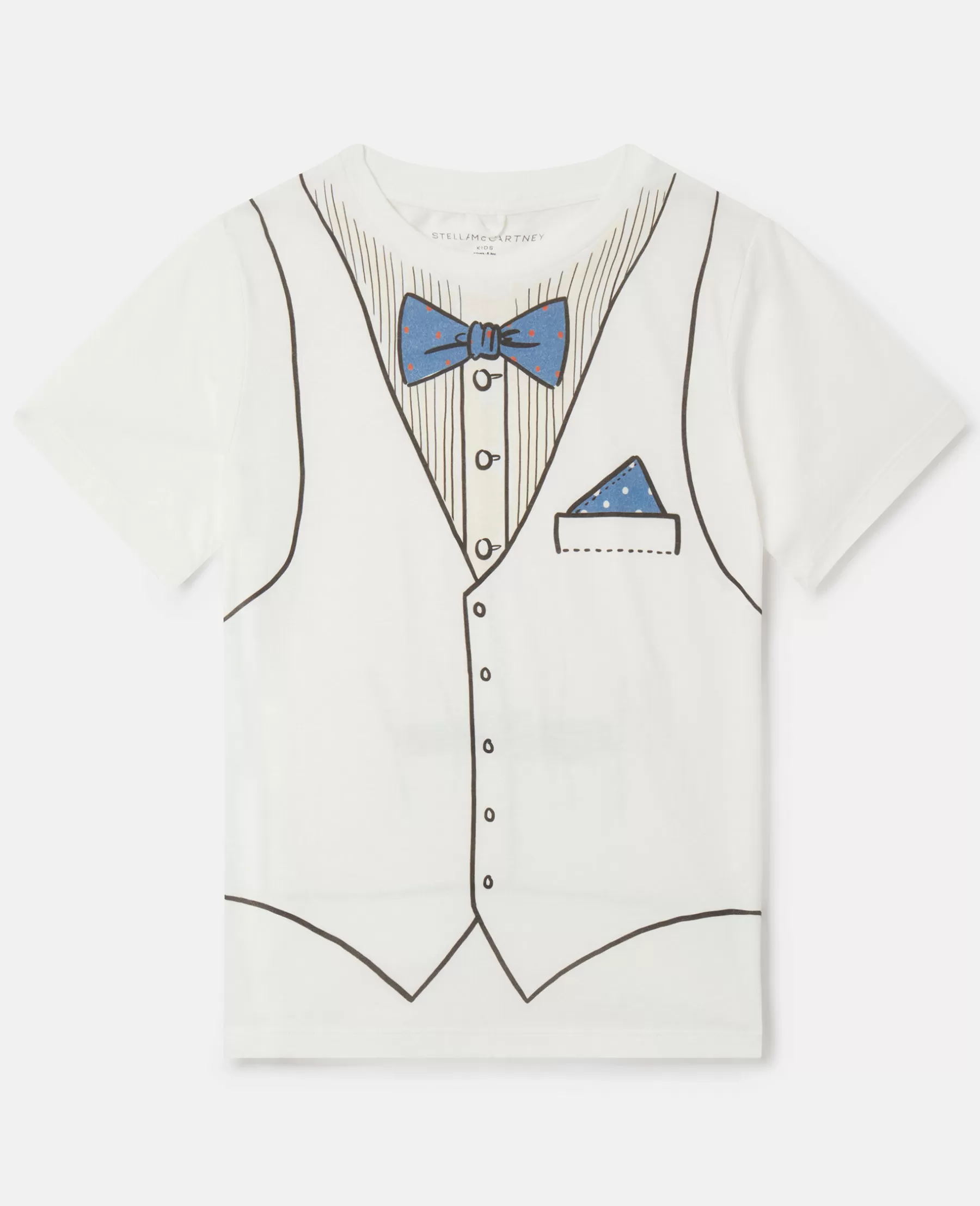 Stella McCartney Waistcoat Trompe-L'Oeil Print T-Shirt Clearance