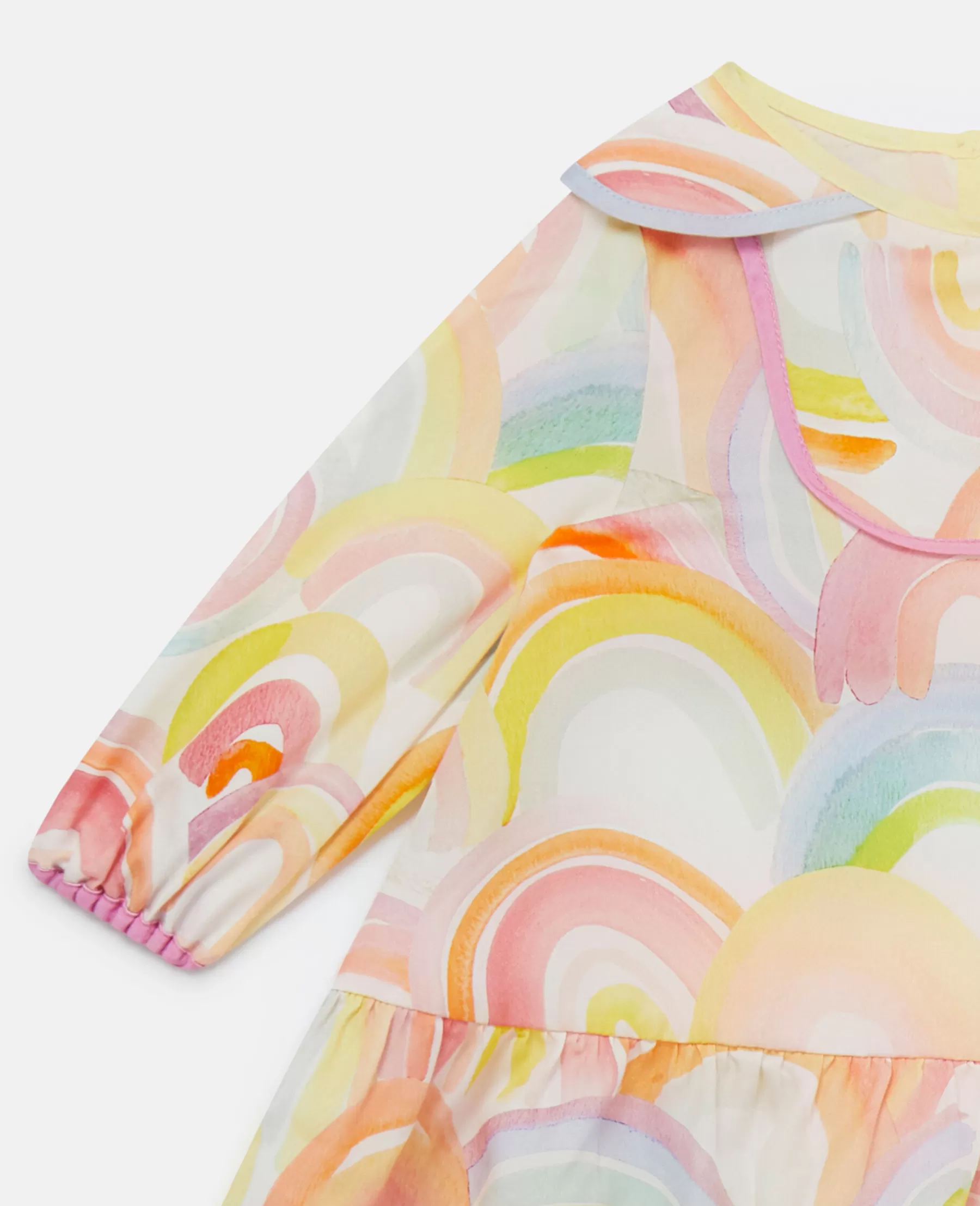 Stella McCartney Watercolour Rainbow Print Dress And Bloomers Set Hot