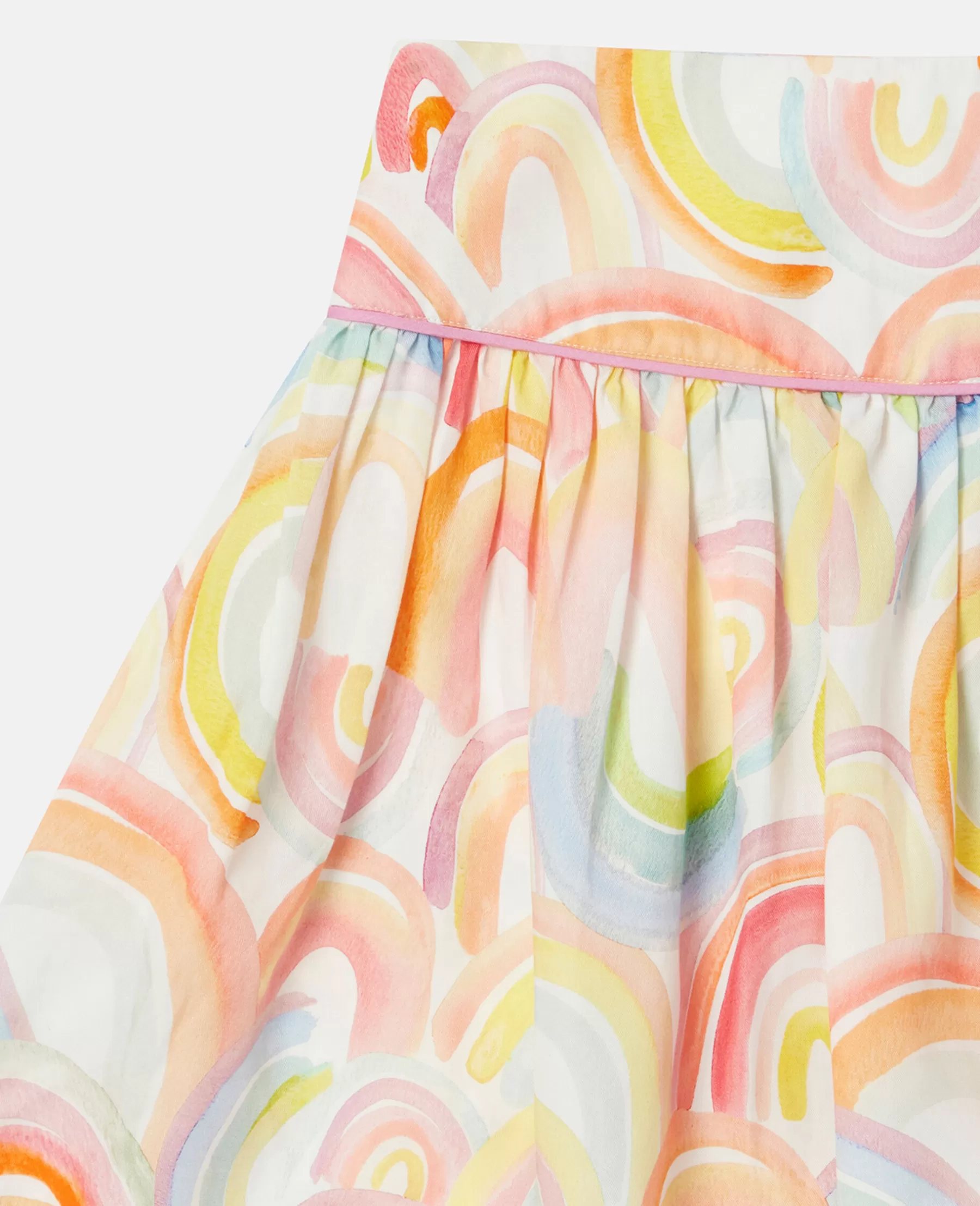 Stella McCartney Watercolour Rainbow Print Skater Skirt Sale