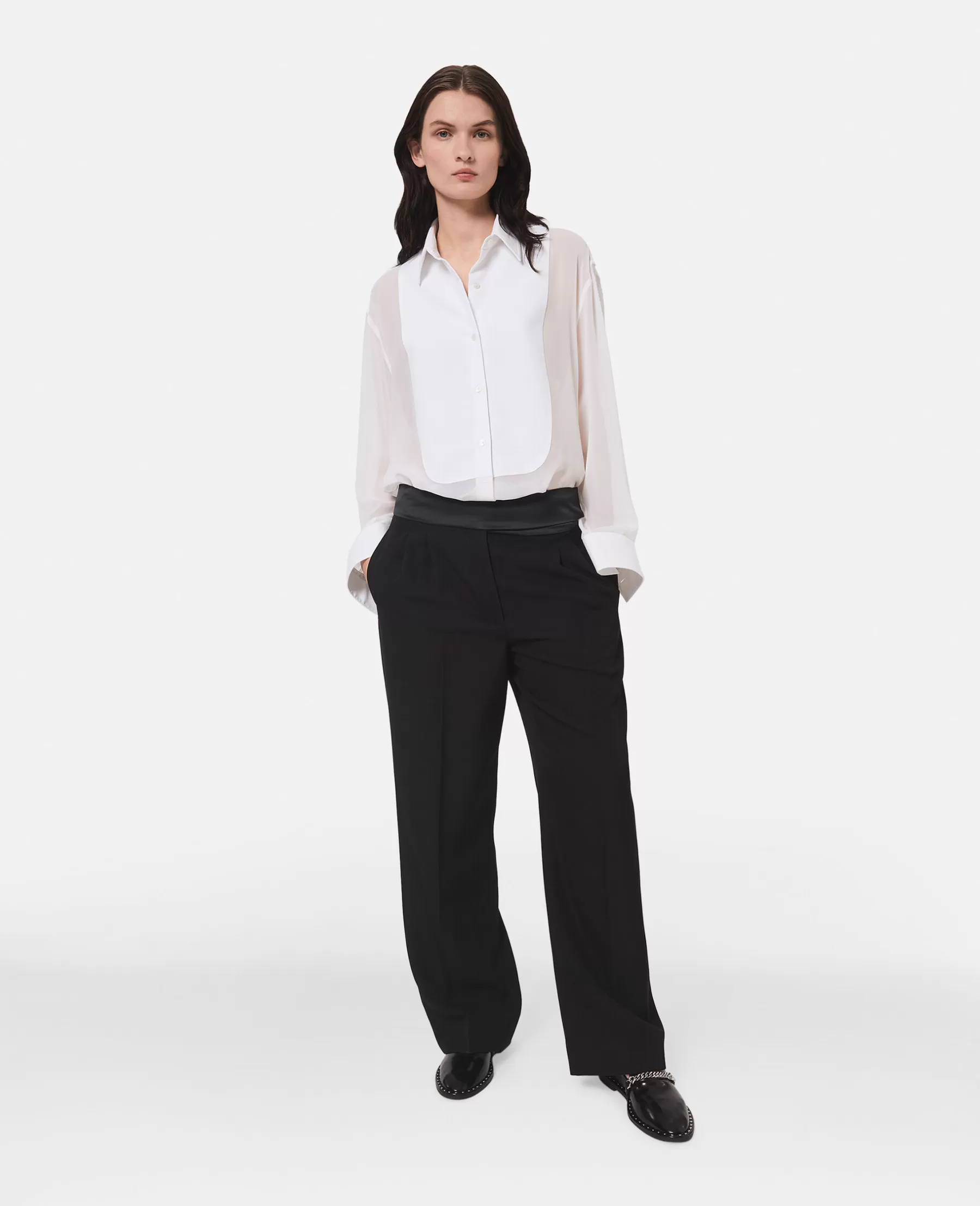 Stella McCartney Wide Leg Tuxedo Trousers Store