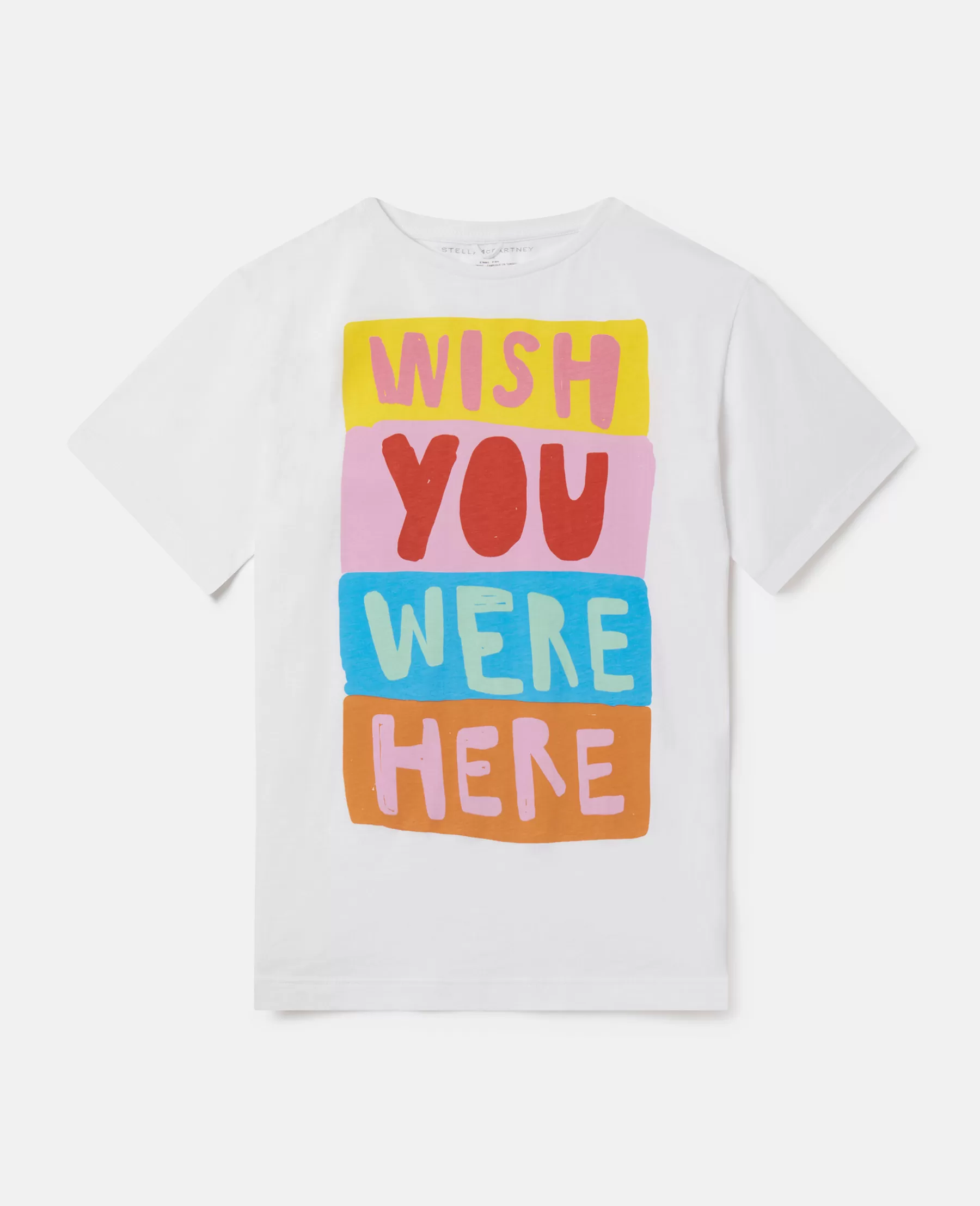 Stella McCartney Wish You Were Here Slogan T-Shirt Store