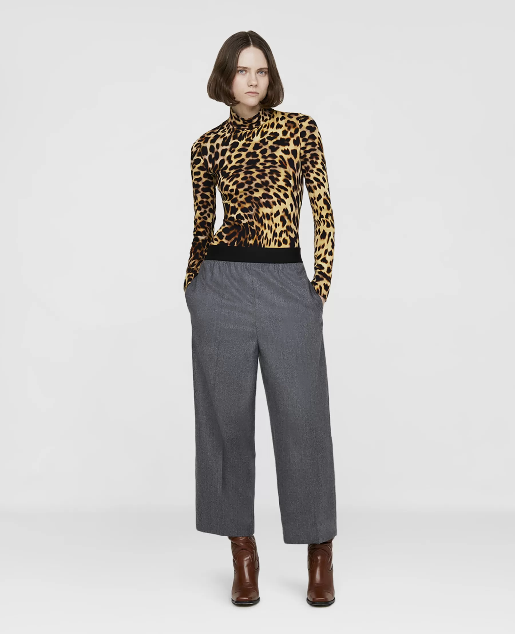 Stella McCartney Wool Flannel Tailored Trousers Fashion