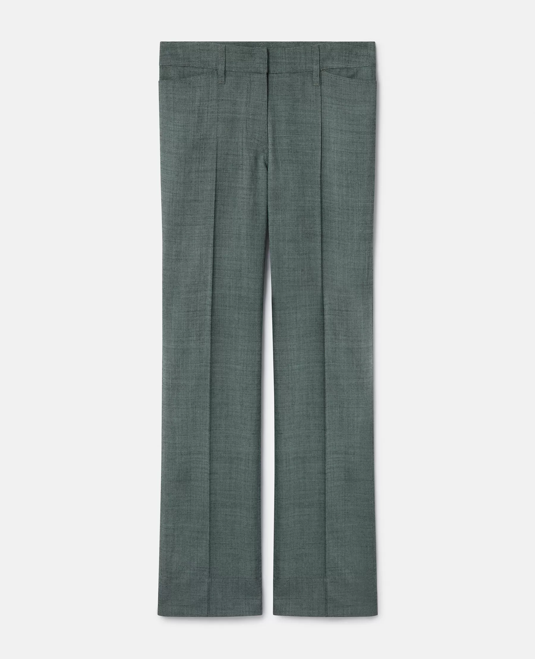 Stella McCartney Wool Mouline Tailored Trousers Fashion