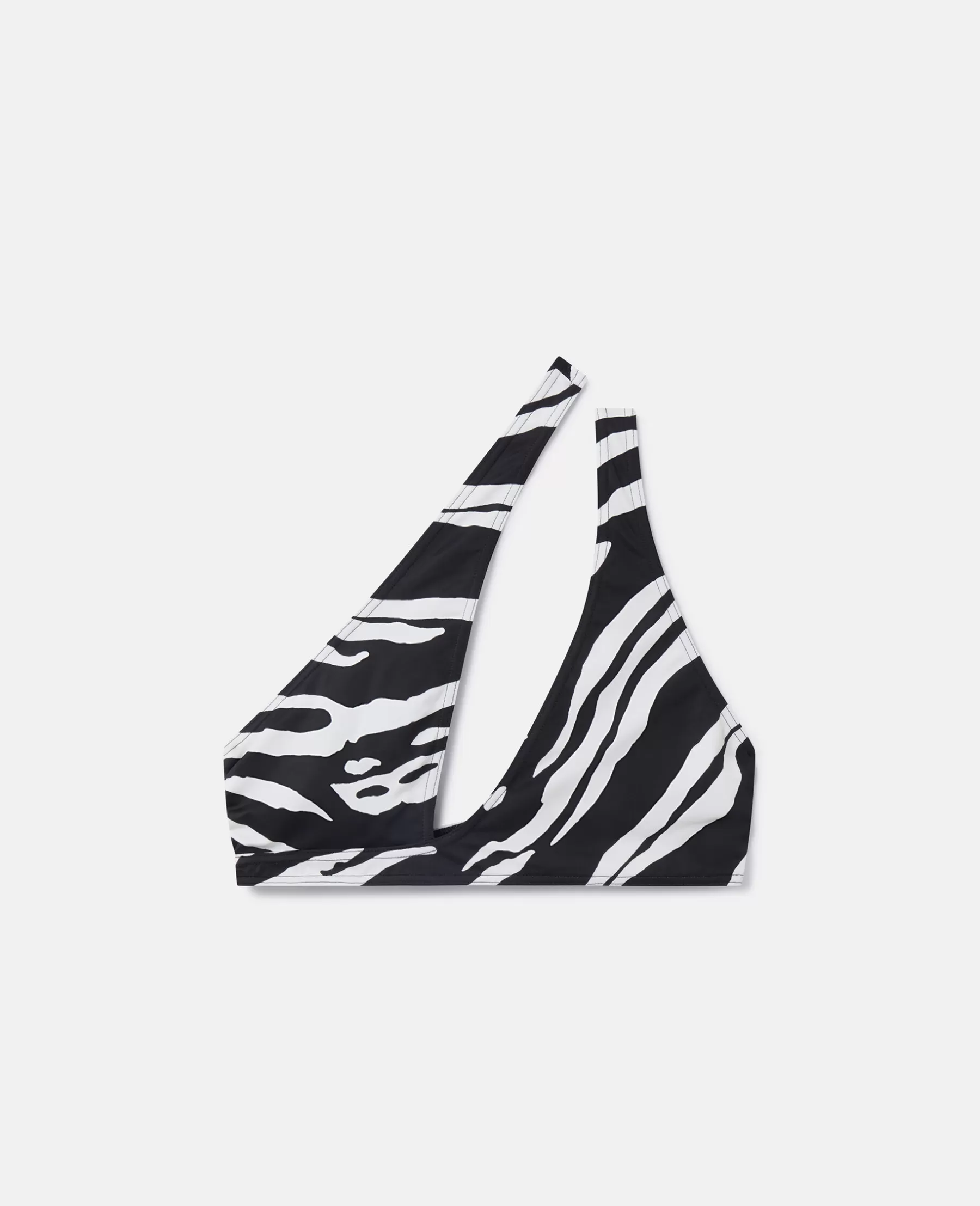 Stella McCartney Zebra Print Cut-Out Bikini Top New