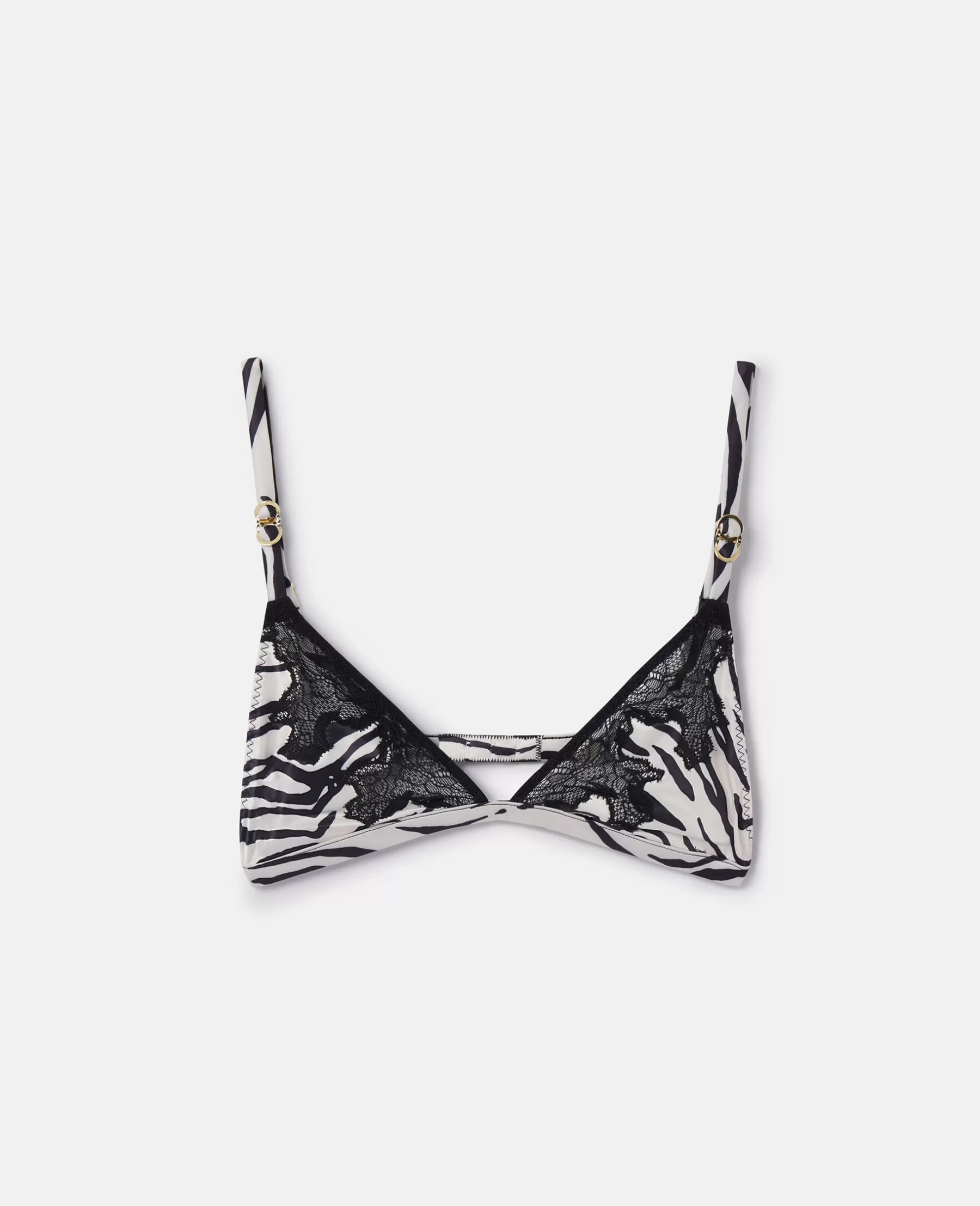 Stella McCartney Zebra Print Satin Soft Cup Bra Online